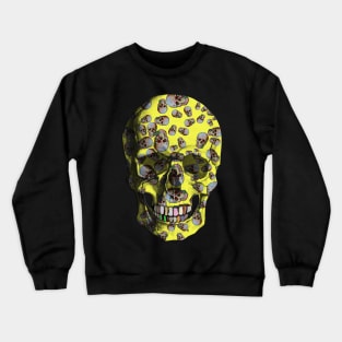 Happy Skull Random Pattern (Yellow) Crewneck Sweatshirt